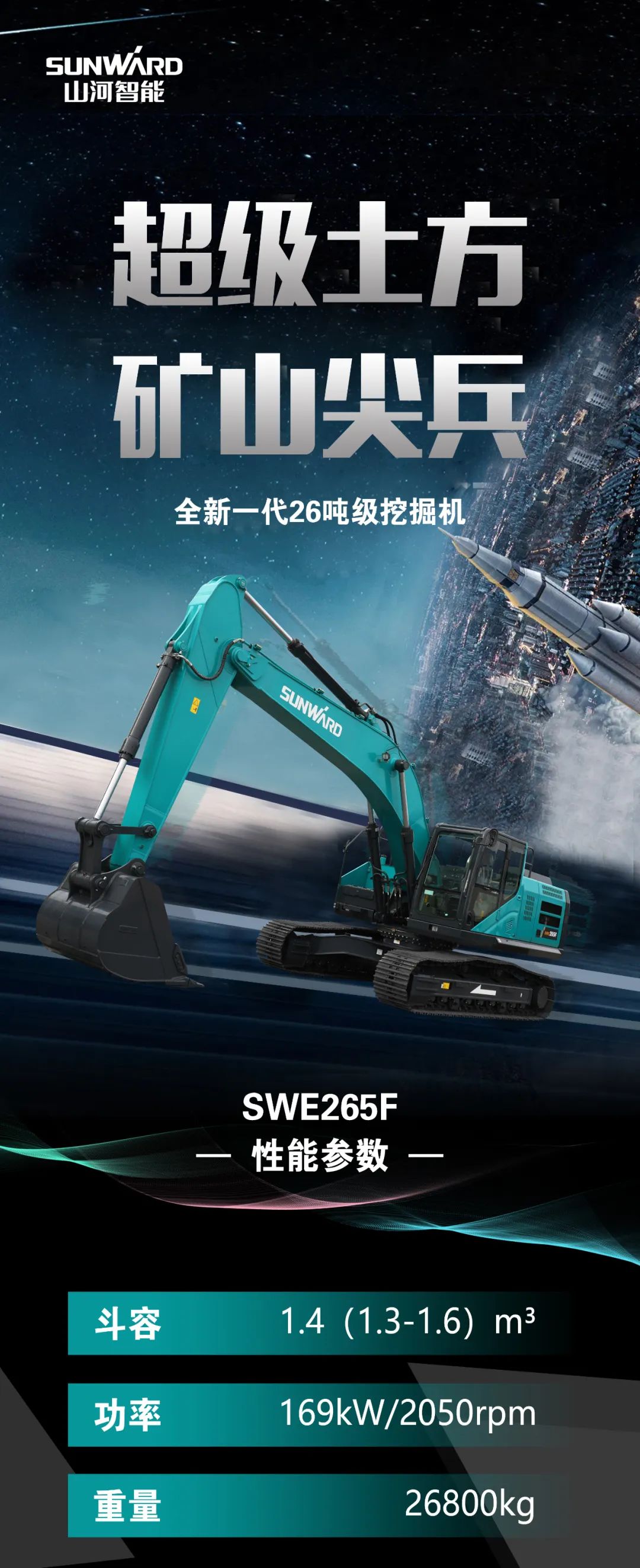 一图读懂 | 高配、高效！GA黄金甲智能新一代26吨级挖掘机助您“掘”胜千里