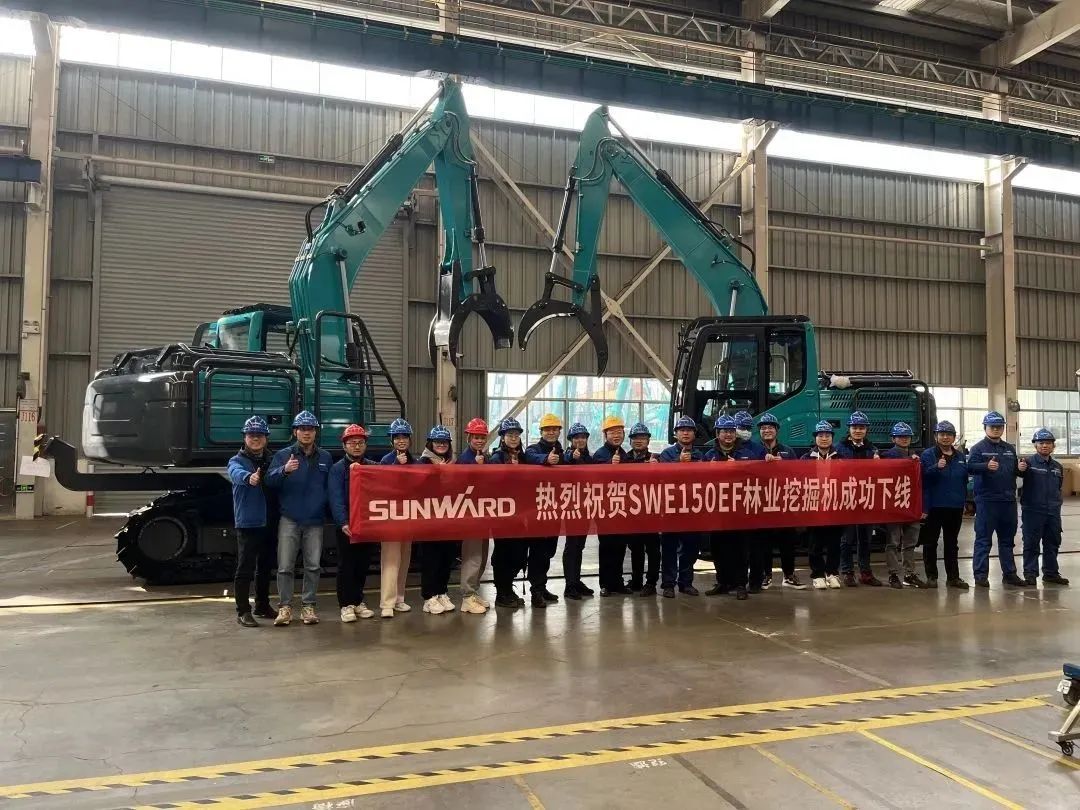 翻山越岭，称霸“武林”！GA黄金甲智能首款中型林业挖掘机成功下线
