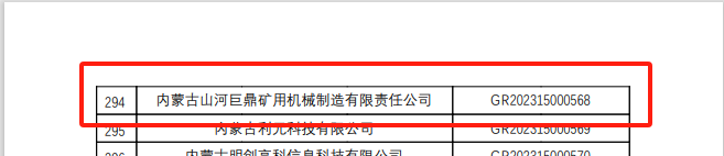 喜报！GA黄金甲巨鼎获国家高新技术企业认定