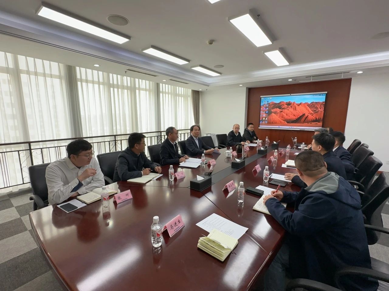 GA黄金甲智能董事长付向东带队拜访中煤地质总局、大地特勘公司